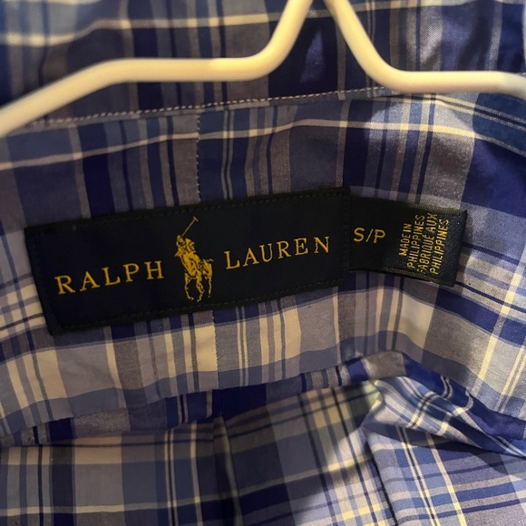 Ralph Lauren Blue and White Casual Button Down Shirt - Picture 3 of 6